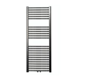 Sanicare design handdoekradiator 45x120cm midden aansluiting gunmetal