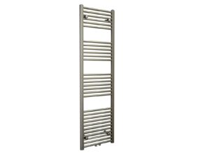 Sanicare design handdoekradiator 45x120cm midden aansluiting inox look