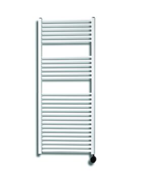Sanicare elektrische design radiator 45x112cm wit met thermostaat rechts zwart