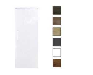 Sanicare kolomkast met chromen greep 33,5x90x32cm hoogglans wit