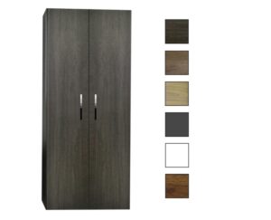 Sanicare kolomkast met chromen greep 67x160x32cm hoogglans wit