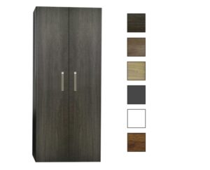 Sanicare kolomkast met luxe chromen greep 67x160x32cm schots-eiken