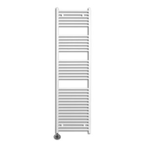 Sanicare Lumara Carini elektrische HV+ radiator 170x50cm mat wit met thermostaat links chroom