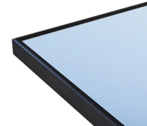 Sanicare Q mirror spiegel met zwarte omlijsting 70x70cm