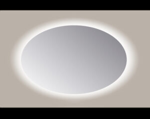 Sanicare Q-mirrors ovale spiegel 80x120cm met LED verlichting 3000K