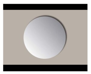 Sanicare Q-mirrors spiegel rond 85 cm. zonder omlijsting / PP geslepen