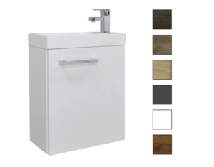 Sanicare Q40 toiletmeubel met spiegel 40 cm belluno