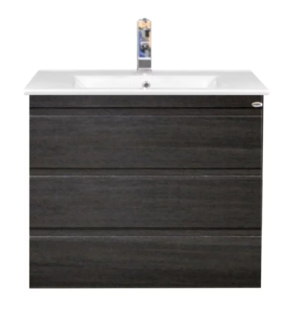 Sanicare Q7 badkamermeubel 75cm met 3 laden schots-eiken