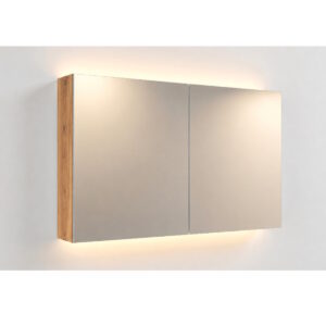 Sanicare Qlassics Ambiance spiegelkast 70cm met spiegeldeuren arrano oak