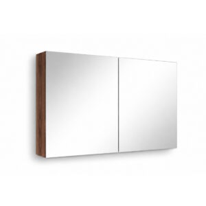 Sanicare Qlassics spiegelkast 100cm met spiegeldeuren nera oak