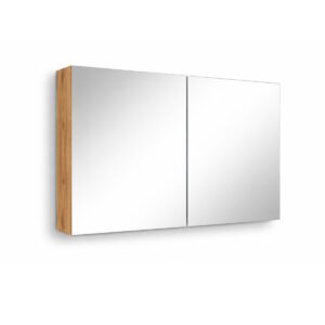 Sanicare Qlassics spiegelkast 120cm met spiegeldeuren arrano oak