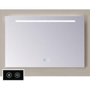 Sanicare Tutti LT1 spiegel met verwarming, verlichting, LED strook en touch bediening 90cm