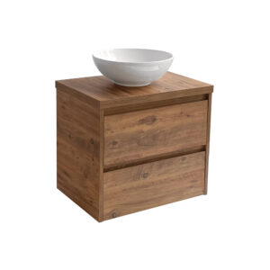 Sanicare Avenza badmeubel 65cm arrano oak met ronde witte waskom