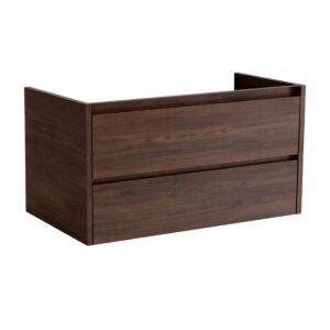 Sanicare Avenza onderkast 120cm met 1 sifon uitsparing nera oak