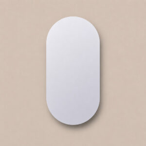Sanicare Q-mirrors ovaal-ronde spiegel 70x100cm