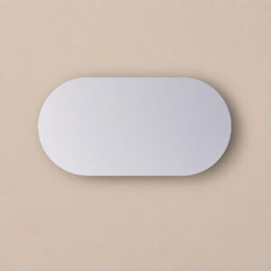 Sanicare Q-mirrors ovaal-ronde spiegel 120x70cm