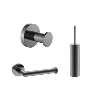 Toiletaccessoireset Gun Metal