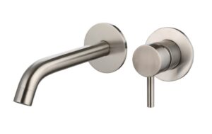 Wastafelmengkraan inbouw met box Gunmetal