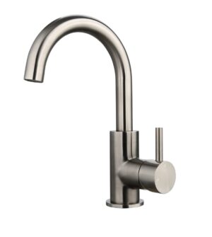 Wastafelmengkraan Largo met draaibare uitloop Gunmetal