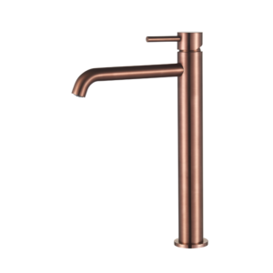 Wastafelmengkraan Slimline hoog Brons