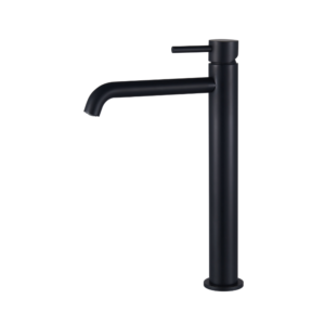 Wastafelmengkraan Slimline hoog Mat Zwart
